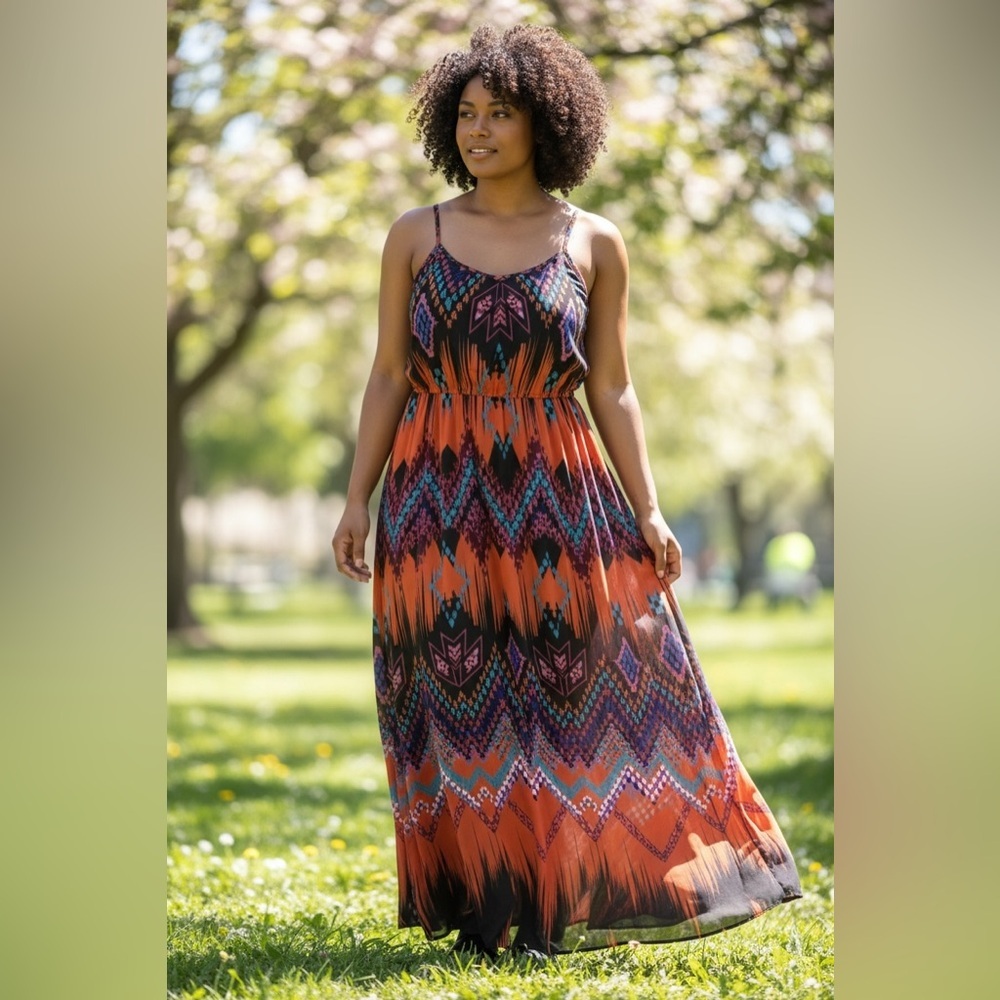Stevie and Lindsay Maxi Sun Dress Womens Size 3X
